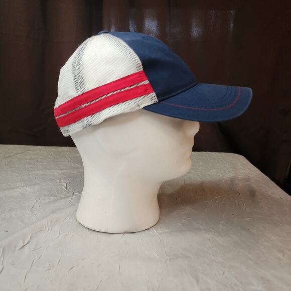 Nascar Dale Earnhardt Jr 88 Trucker Hat Striped Baseball Cap Mesh Snap Back Blue - Picture 4 of 5